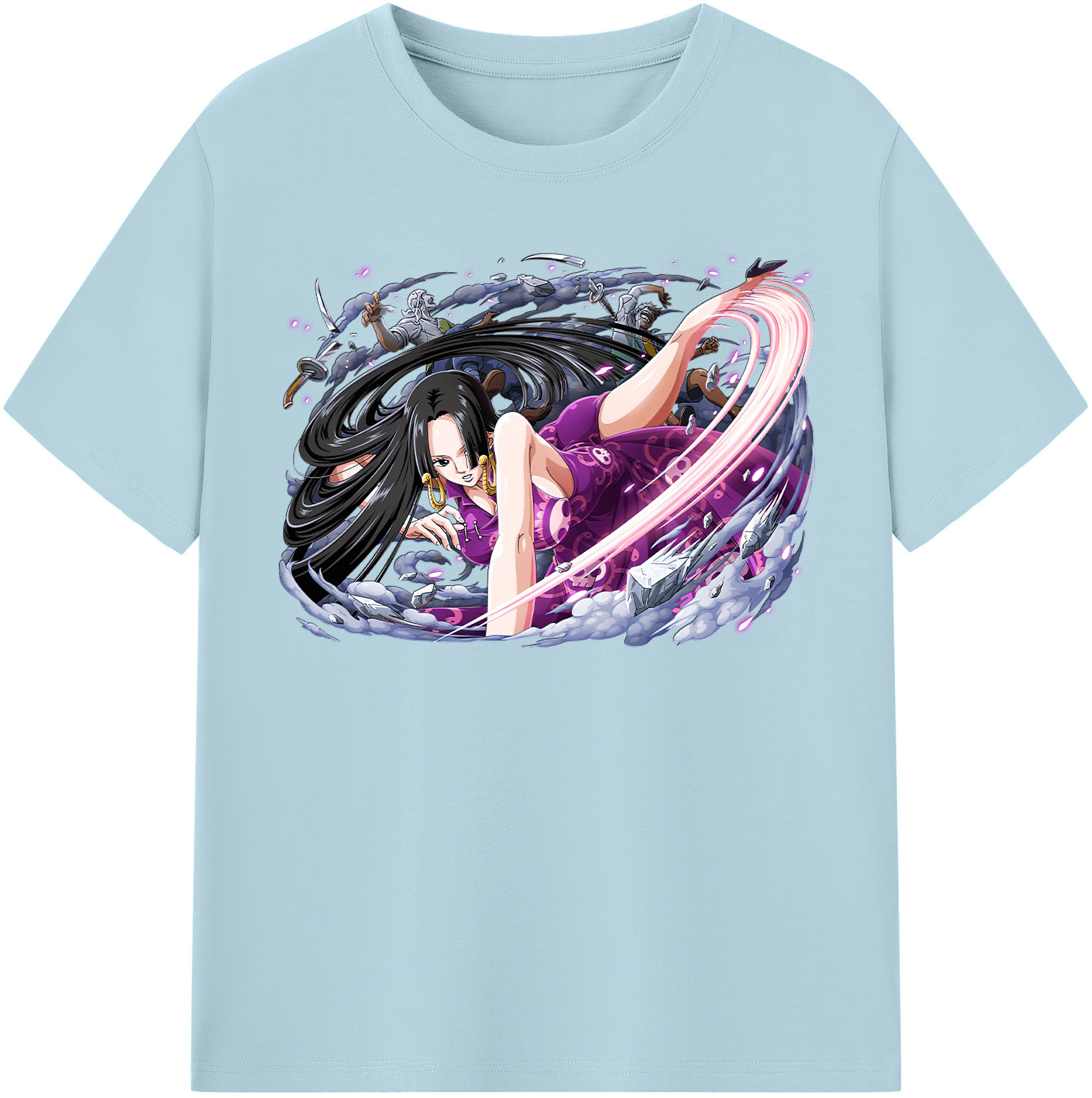 ワンピース ボア・ハンコック ONE PIECE Boa·Hancock 綿100％半袖Tシャツ（フロントプリント）